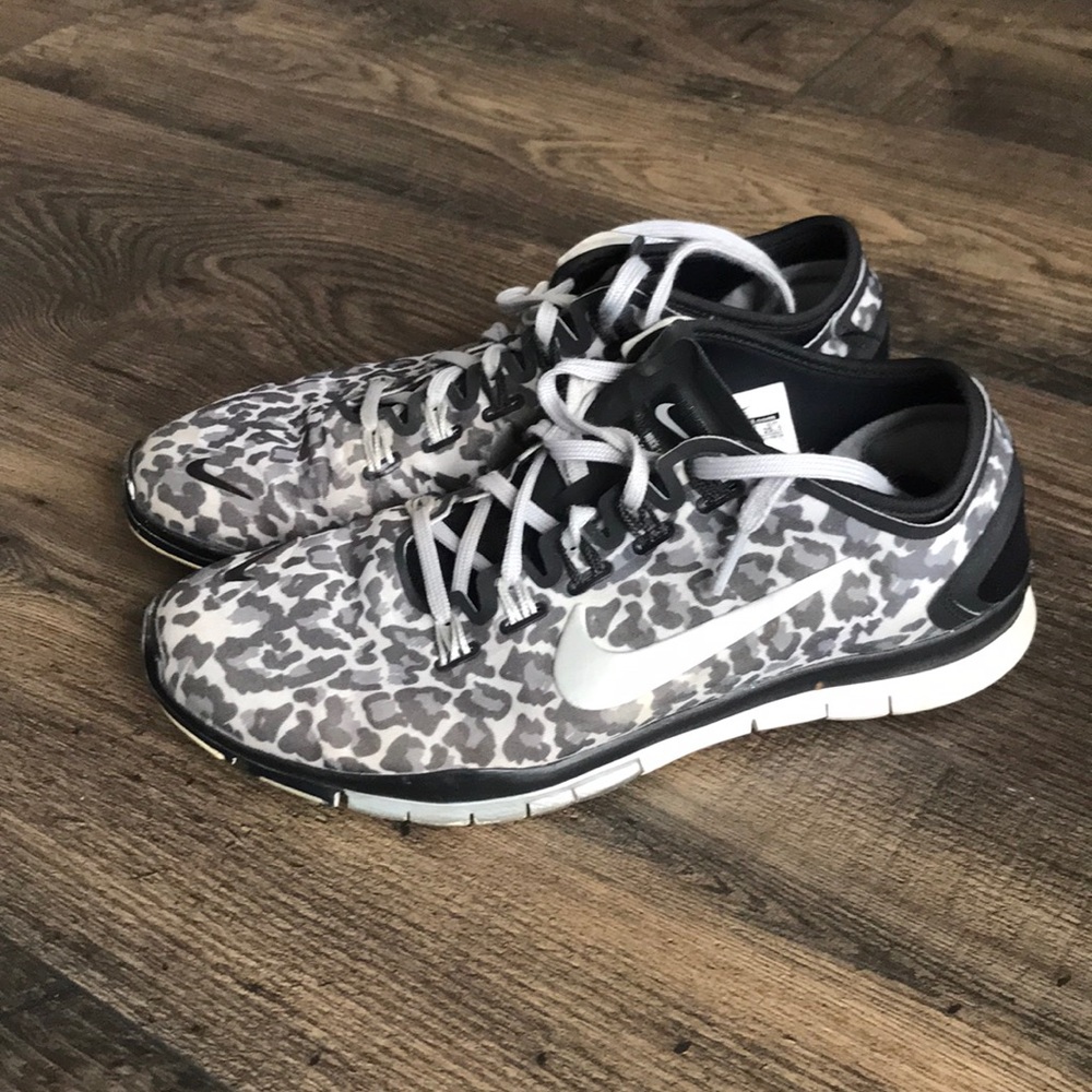 Leopard Nike cross training shoes